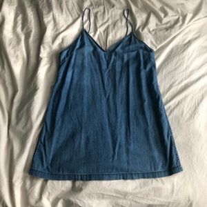 Wilfred Free Denim Shift Dress